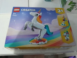 Lego Creator 3 in-1 Magical Unicorn to Seahorse to Peacock 31140 New in box - Picture 1 of 3