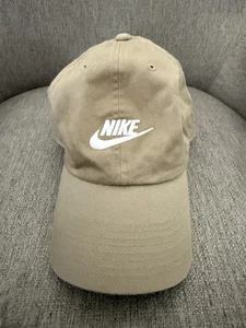 Gorra de béisbol ajustable Nike talla única de algodón tostado con logotipo bordado - Imagen 1 de 6