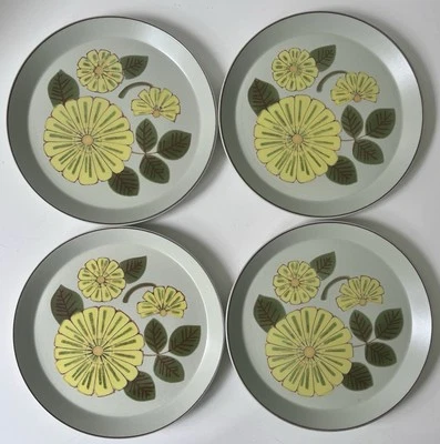 Vintage 1970s Mikasa Avitra 7810 Dinner Plates StoneKraft Set of 4  NEW - Image 1 of 3