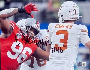 Eddrick Houston Signed Autographed Ohio State Buckeyes 8x10 Photo Beckett Coa - Picture 1 of 2