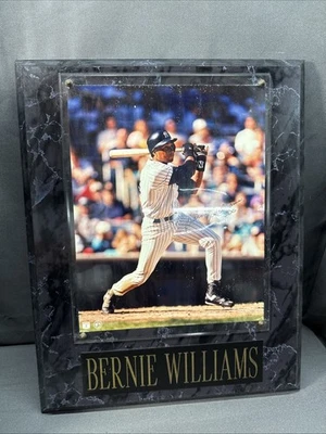 New York Yankees Bernie Williams SDG Signed 8x10 Plaque Autographed Foto 1 de 4