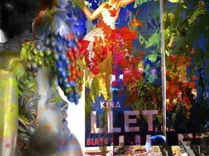 Vintage Vino I von Suzanne Silk Open Edition Wein Poster auf gespannter Leinwand - Bild 1 von 1