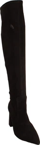 Wild Pair Eileene Women's Over The Knee Boots Black Faux Suede US Size 10.5 M - Picture 1 of 7