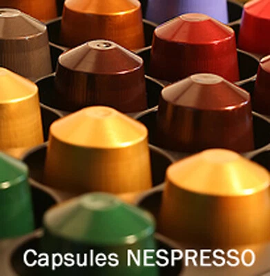 50, 100, 150, 200, 250, 500 CAPSULES NESPRESSO - AU CHOIX - 24 SAVEURS- DOSETTES - Photo 1/4