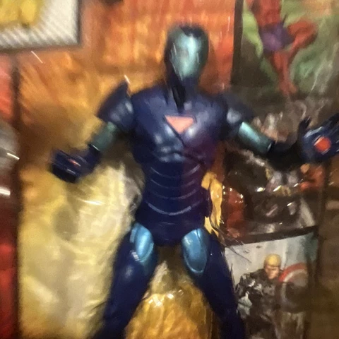 Marvel Legends Iron Man Blue Variant Hasbro Terrax BAF New MOC Cover