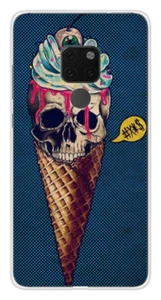 Coque en silicone imprimée compatible Huawei Mate 20 Ice cream skull blue - Imagen 1 de 3