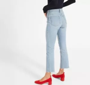 Everlane Kick Crop Denim Jeans Gr. 30 30R Top Zustand helle Waschung Jeans - Bild 1 von 8