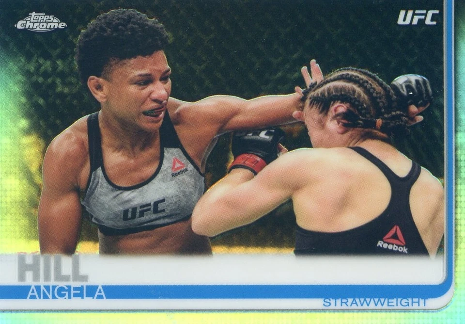 2019 Topps Chrome UFC ANGELA HILL #72 SILVER REFRACTOR - Image 1 of 1