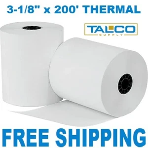 (24) CLOVER STATION 3-1/8" x 200' THERMAL RECEIPT PAPER ROLLS ~FREE SHIPPING~ - Picture 1 of 1