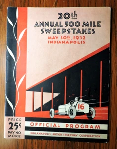 Indy 500 Programm 1932 - Bild 1 von 7