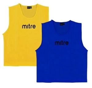 Mitre Football Training Bibs Adults Kids Youth Sports Rugby Hockey Team Tops - Picture 1 of 3