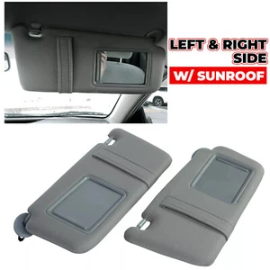 Pair Left & Right Gray Sun Visor For Toyota Camry 2007-2011 With Sunroof - Picture 1 of 17