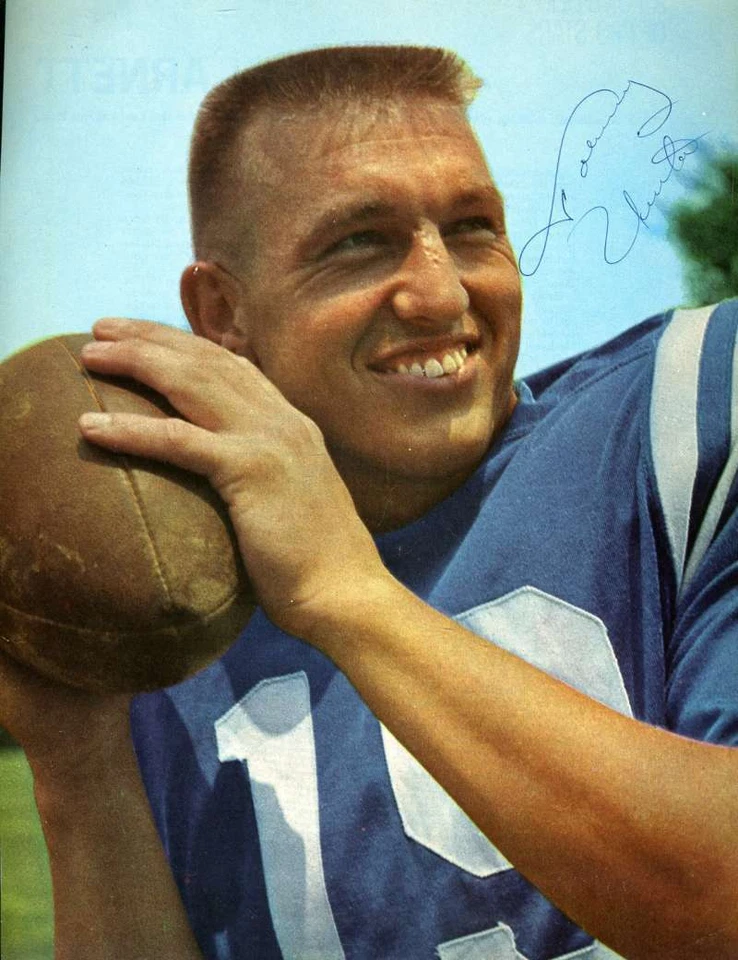 Johnny Unitas Psa Dna Coa Autograph Vintage 1960`s 8x10 Photo Hand Signed - Image 1 of 1
