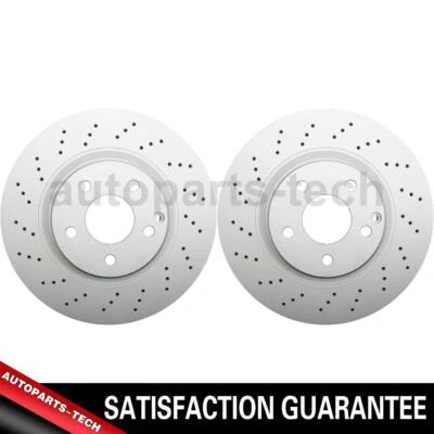 2x Rotor de freno de disco delantero ATE para Mercedes-Benz CL500 2000 2001 2002 2003 Foto 1 de 4
