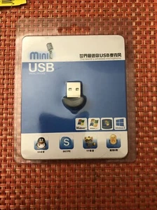 USB Microphone Mini Mic FOR PC Laptop Desktop Skype Yahoo - Picture 1 of 2