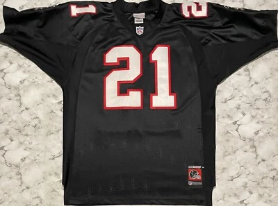 Camiseta de futebol vintage Reebok NFL Atlanta Falcons Deion Sanders - Imagem 1 de 4