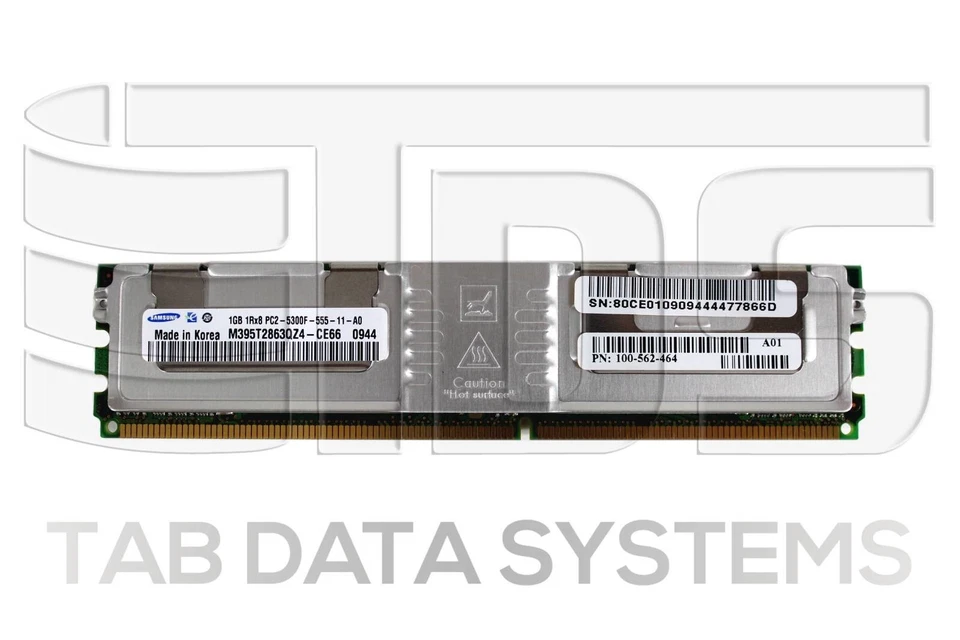 EMC Celerra 100-562-464 1GB RAM 1RX8 DIMM PC2-5300 DDR2-667MHz ECC NS-960 NS-G8 - Image 1 of 1
