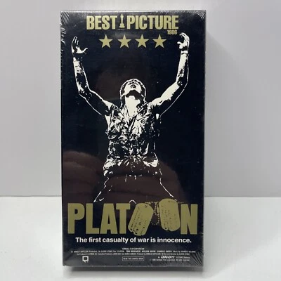 Platoon VHS Factory Sealed Vestron 1988 Charlie Sheen Brand New - Image 1 of 2