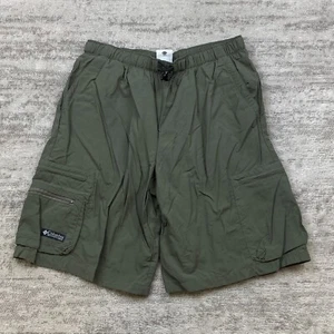 Columbia Swim Shorts Boys Size 18-20 Green Trunks Chino Nylon Lined Mesh Youth - Picture 1 of 9