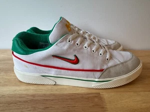 Nike GTS 97 White Crimson Green Canvas Shoes Sneakers DX2944-100 Men's Size 10.5 - Picture 1 of 16