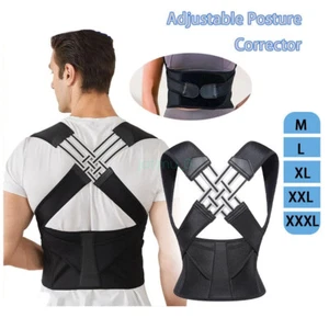 Adjustable Posture Corrector Low Back Support Shoulder Brace Belt for Unisex AU - Picture 1 of 29