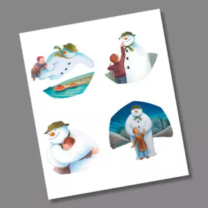 4 x The Snowman and James Collection 50p Münzaufkleber/Aufkleber - Bild 1 von 2
