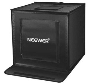 NEEWER Boîte à Photo Portable Studio Photo Boîte à Lumière LED, 40cm, Fond 4 Couleurs - Photo 1/5
