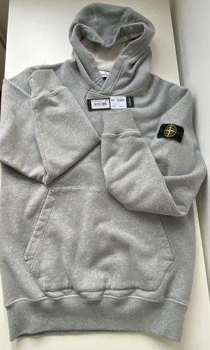 Splendida felpa con cappuccio Stone Island Junior grigia OTH età 14 anni Nuova con etichette