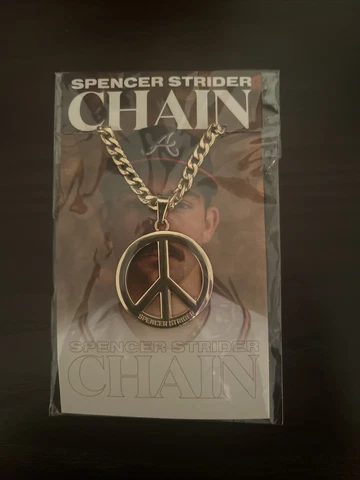Spencer Strider Chain - MLB Chain Series - Gold Peace Sign 7/18/23 Cover