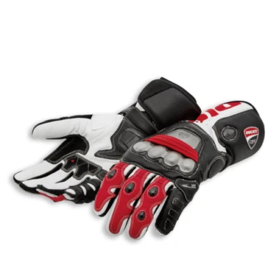 Ducati C5 Motorbike Racing Leather Gloves - Image 1 of 3