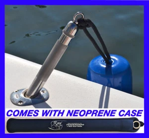 ¡Lo mejor! Adaptador de soporte de caña RAY™, guardabarros colgantes en barcos de pesca * ¡FUNDA GRATUITA! - Imagen 1 de 9