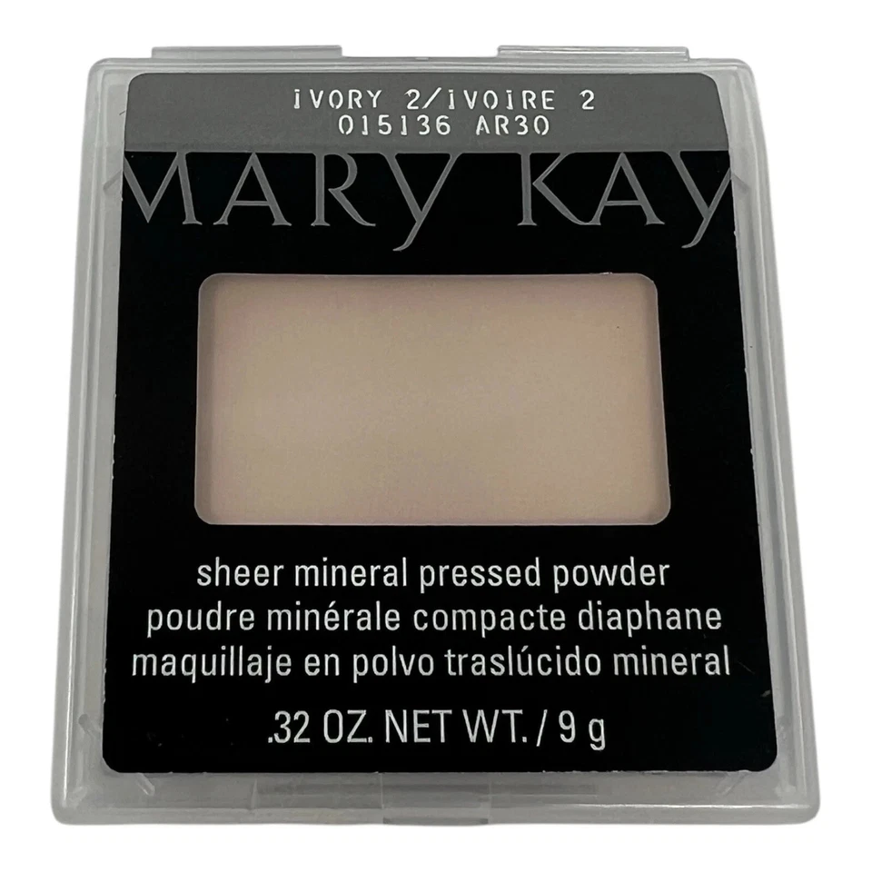 Mary Kay Sheer Mineral Pressed Powder IVORY 2 015136 DISCONTINUED - New - Image 1 of 1