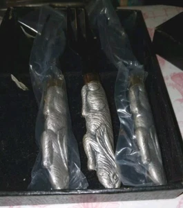 Arthur Court Designs Appetizer Forks 3 - Rabbit Shape Made In Taiwan- New - Picture 1 of 8