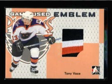 TONY VOCE 2006/07 IN THE GAME HEROES AND PROSPECTS EMBLEM PATCH AY3775