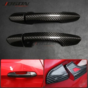 Real Carbon Door Handle Cover For Ford Mustang GT500 Shelby GT350 Ecoboost 15+ - Picture 1 of 8
