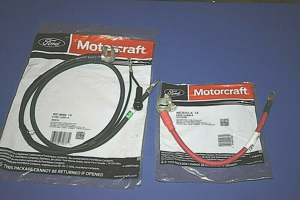 Cables de batería positivos y negativos OEM 1987-1993 Ford Mustang GT LX 5,0 L  Foto 1 de 4