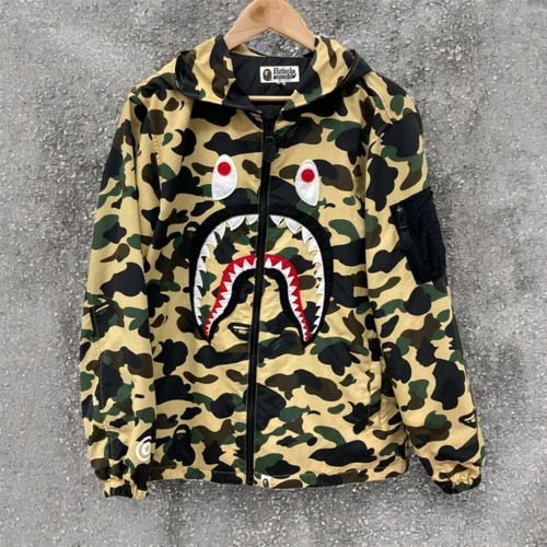 A BATHING APE (BAPE) Parka da montagna u Aathing BAT APEetico mimeti squalo301006x 001Ljf t Sdl #DL