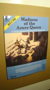 MODULE - MADNESS OF THE AZURE QUEEN *VF/NM 9.0* DUNGEONS DRAGONS OLD SCHOOL - Picture 1 of 5