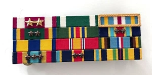 Military Ribbon Rank Bar Attachments Medal Medic Stars Backing Pin Pinback - Picture 1 of 4