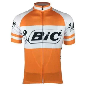 Maglietta da uomo retrò 1973 squadra di ciclismo bic maglia bicicletta maglia ciclismo top - Foto 1 di 6