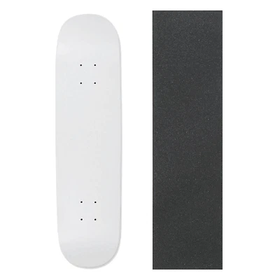 Blank Skateboard Deck   - 8.5 in - Dip White w/Jessup Grip - Image 1 of 4