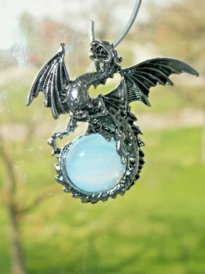 DRACHE mit  OPALIT  Anhänger     NEU! - Bild 1 von 3