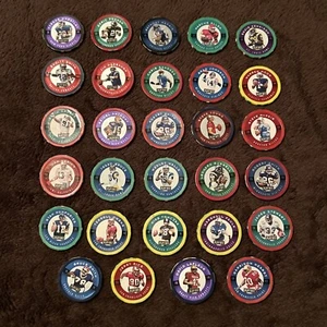 1997 Playoff Chip Shot Lot 29 Dan Marino Jerry Rice Steve Young Warren Moon VGC - Picture 1 of 12