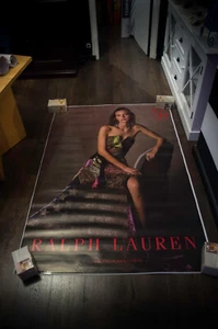RALPH LAUREN ✯ 50 JAHRE großes französisches Vintage Werbung Mode Poster Original - Bild 1 von 7