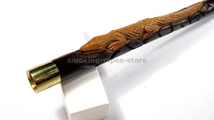 Regular Ø8 Zigarettenspitze SALAMANDER Gravierung 170 mm HOLZ Normale Halter 9gr - Picture 1 of 11