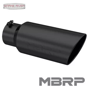 PUNTA DE ESCAPE NEGRA MBRP 5"" ENTRADA 7"" SALIDA 18"" LONGITUD EXTREMO ENROLLADO T5127BLK - Imagen 1 de 4