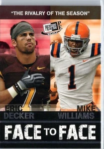 2010 Press Pass PE #FF18 Eric Decker/Mike Williams von Angesicht zu Angesicht RC - Bild 1 von 2