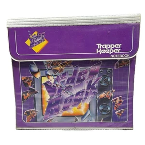 Vintage 80s Mead Trapper Keeper Video Rock Tv Music 3 Ring Binder Notebook - Picture 1 of 10