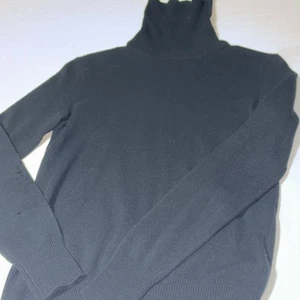 Polo Ralph Lauren waschbarer 100% Kaschmir Rollkragen Damen XS schwarz Pullover LESEN - Bild 1 von 10