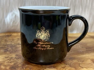 Gevalia Kaffe Coffee Mug Cup Black Gold Accents Ceramic Sweden Tea - Picture 1 of 12
